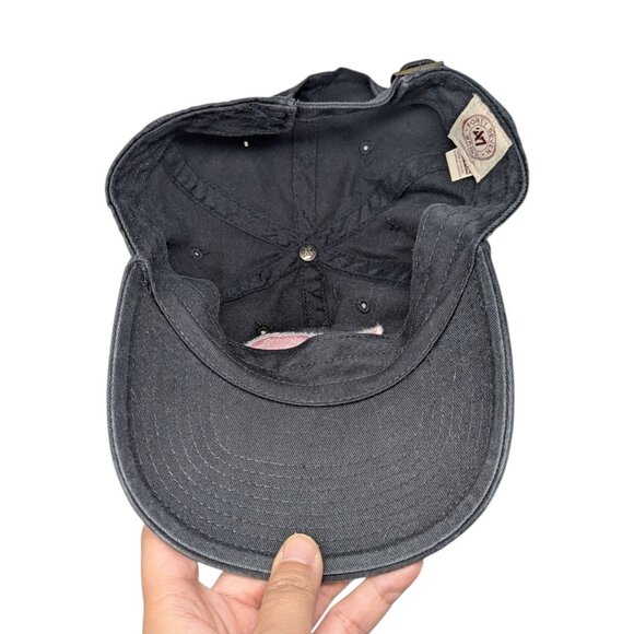 47 Brand Philadelphia Flyers Pink Embroidered Black Baseball Cap Hat One Size - Picture 7 of 11